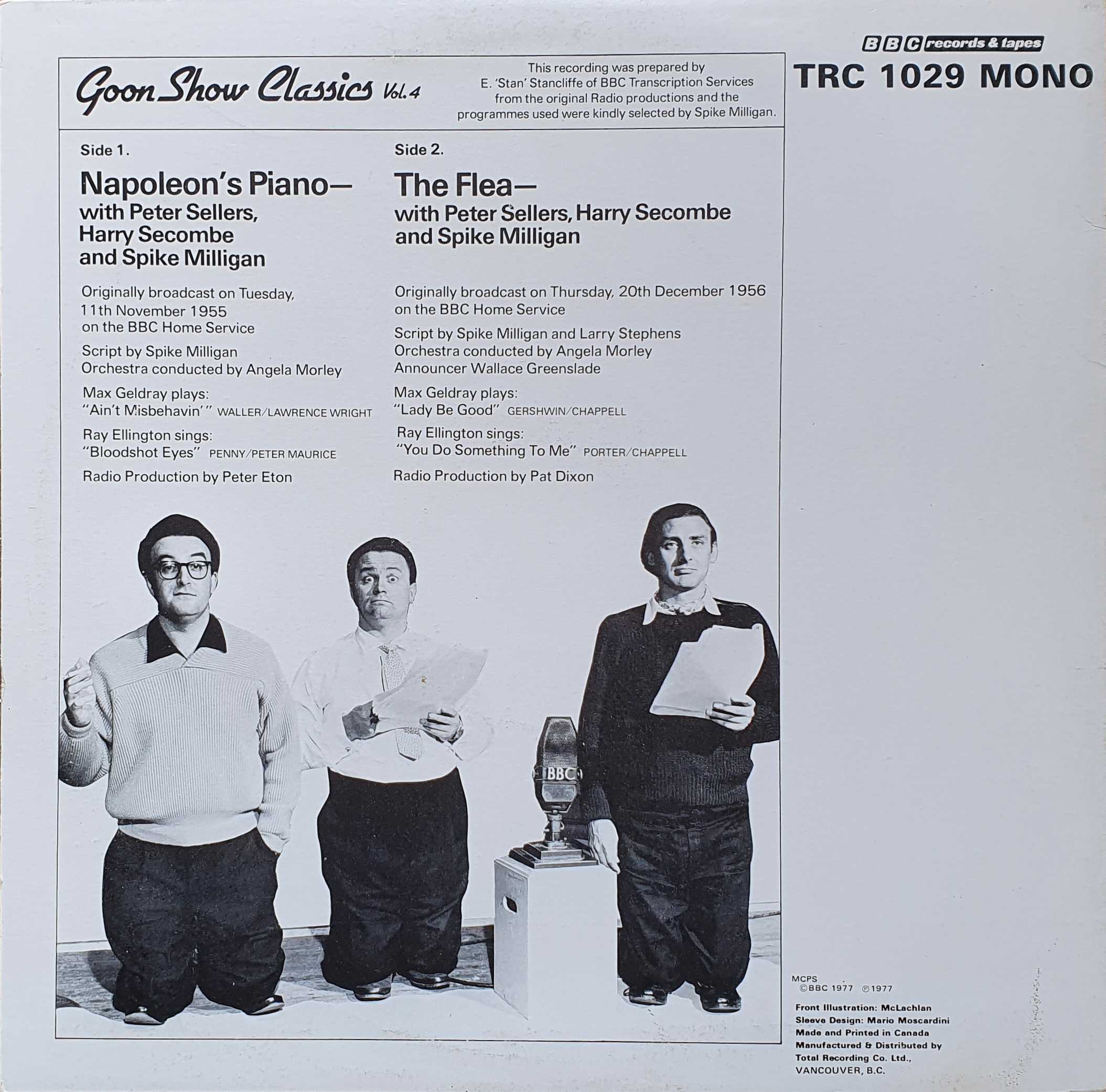 Back cover of TRC - 1029